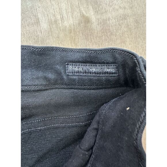 CITIZEN OF HUMANITY Jeans Womens 27 Rocket High Rise Skinny Denim Black USA - Picture 3 of 5